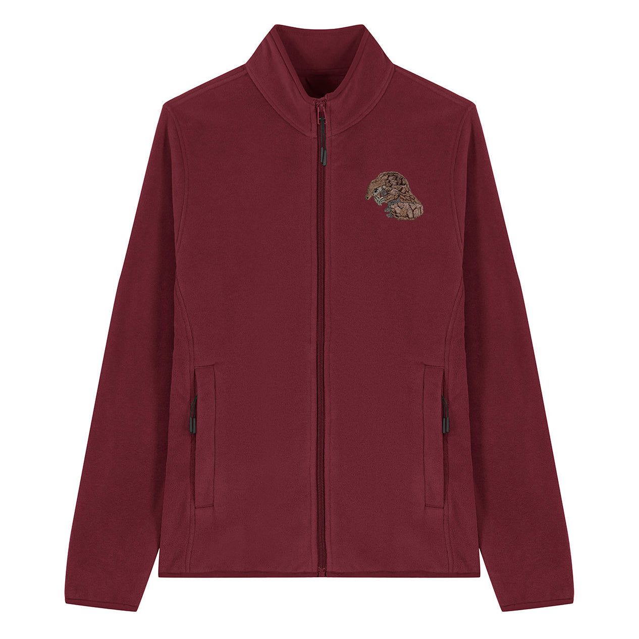 Pangolin Embroidered Women's Fleece Jacket