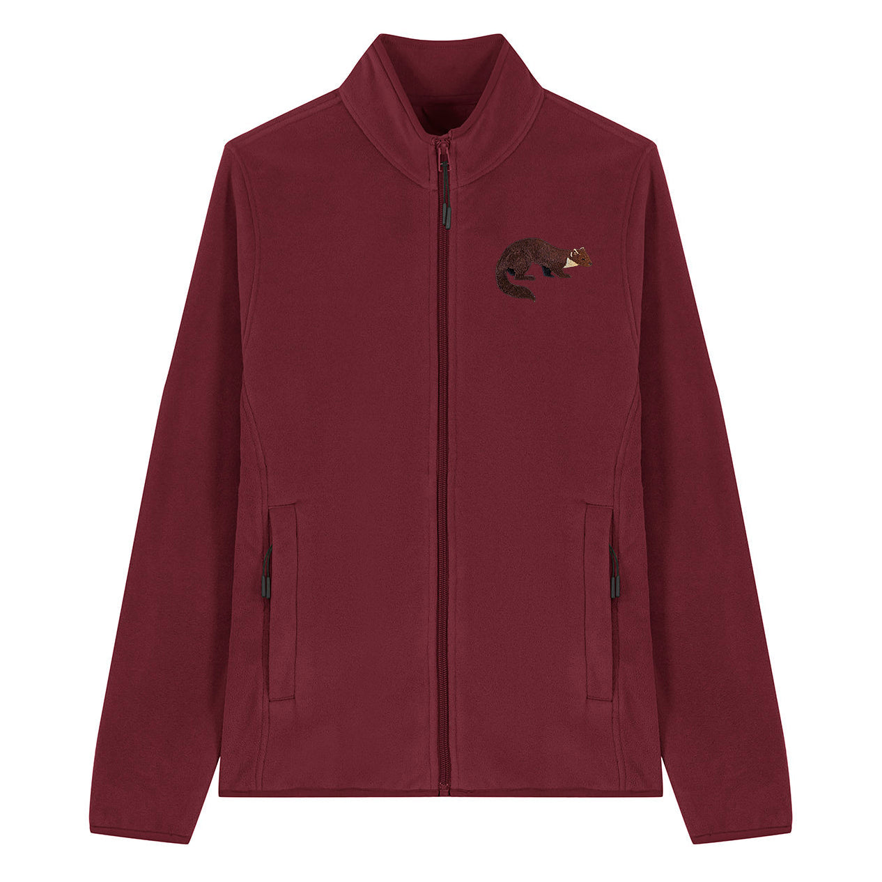 Pine Marten Embroidered Women's Fleece Jacket