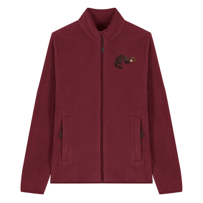 Pine Marten Embroidered Women's Fleece Jacket