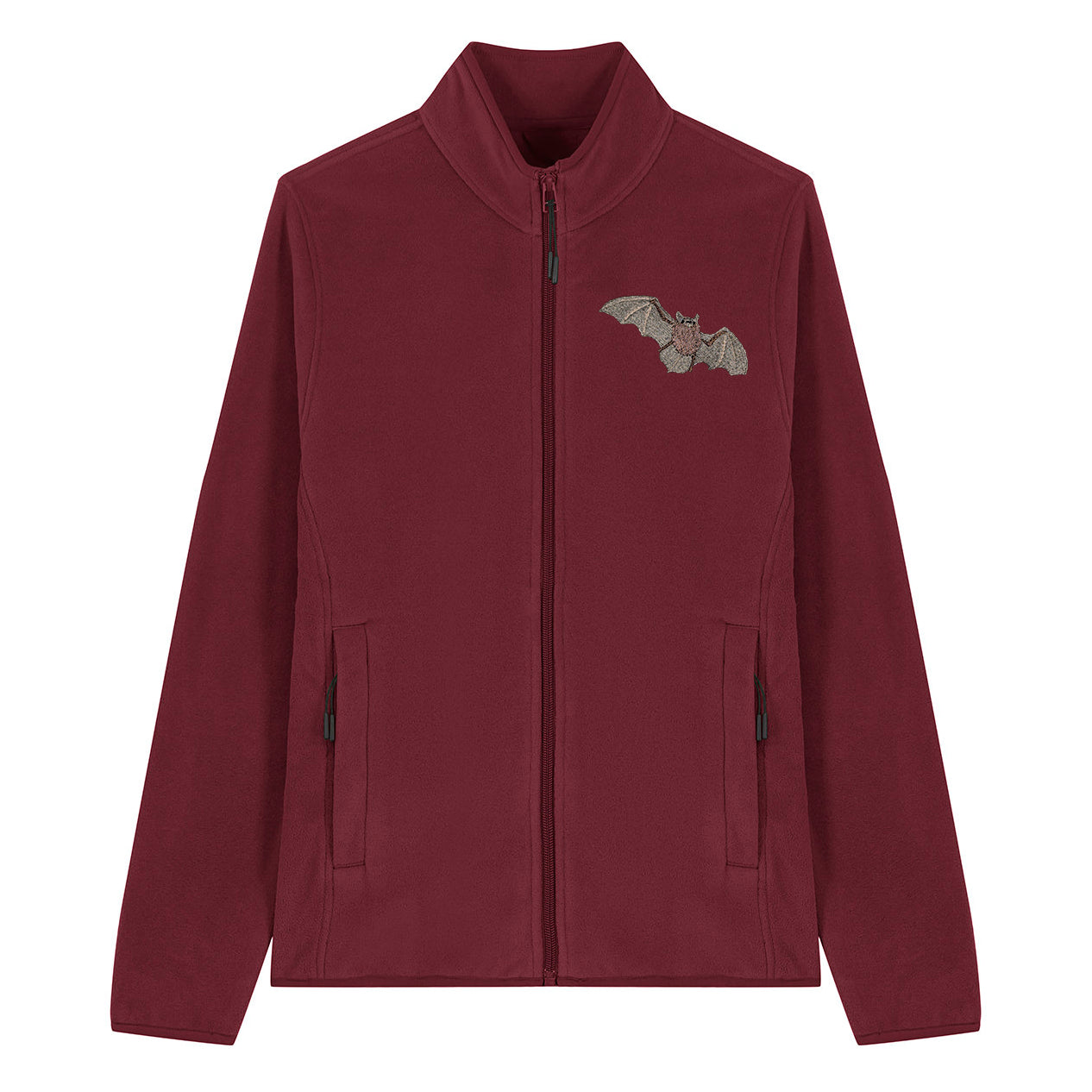 Pipistrelle Bat Embroidered Women's Fleece Jacket