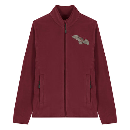 Pipistrelle Bat Embroidered Women's Fleece Jacket