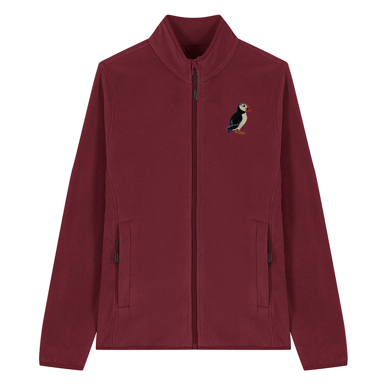 Puffin Embroidered Women's Fleece Jacket