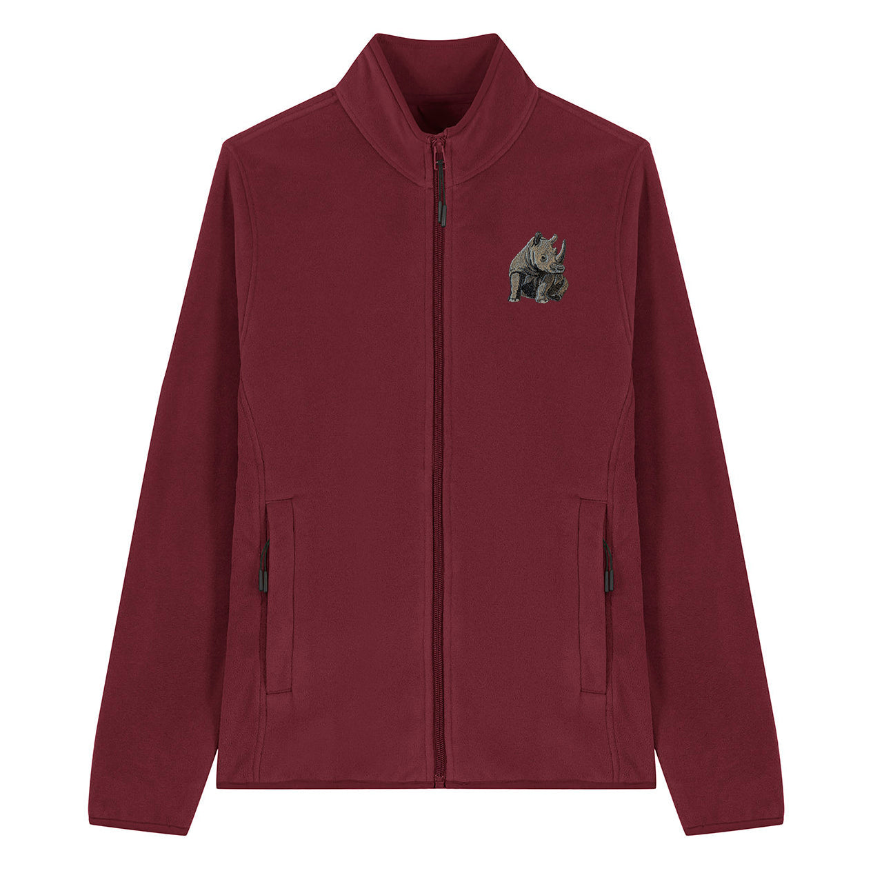 Rhino Embroidered Women's Fleece Jacket