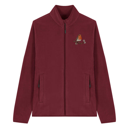 Robin Embroidered Women's Fleece Jacket
