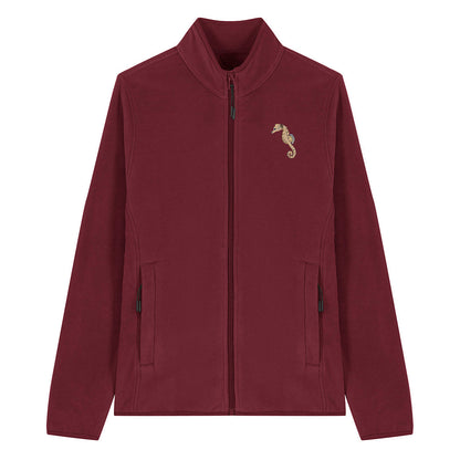 Seahorse Embroidered Women's Fleece Jacket