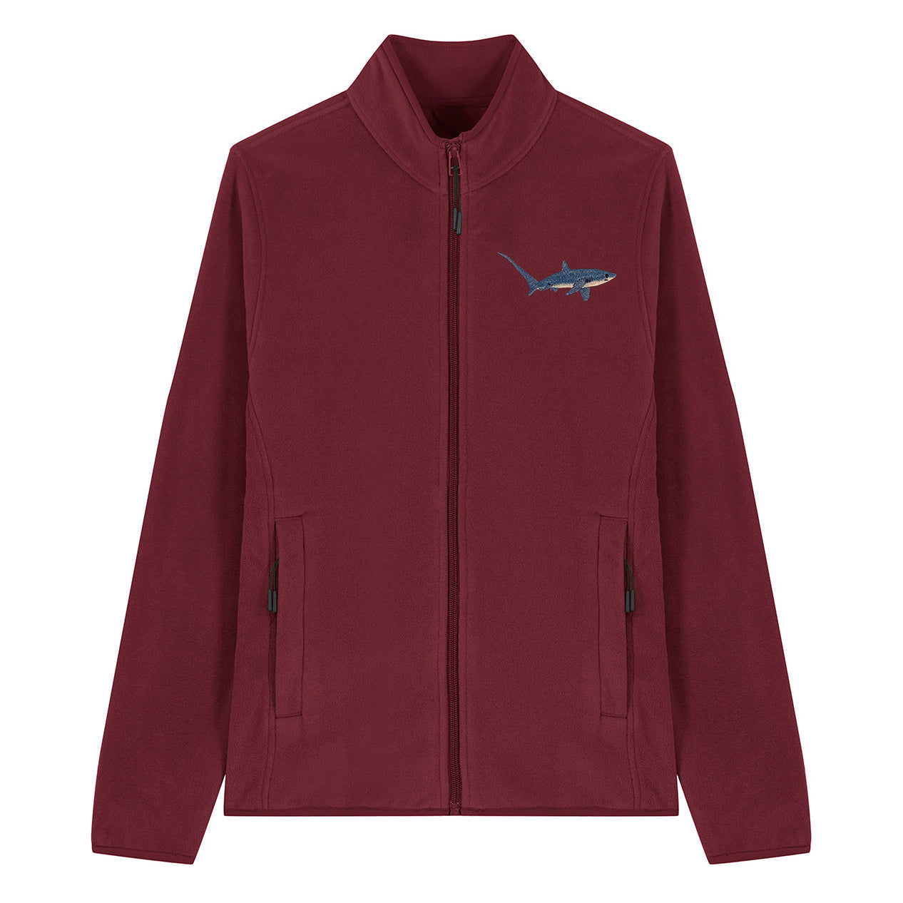 Thresher Shark Embroidered Women's Fleece Jacket