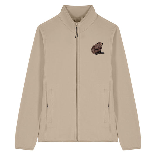 Beaver Embroidered Women's Fleece Jacket