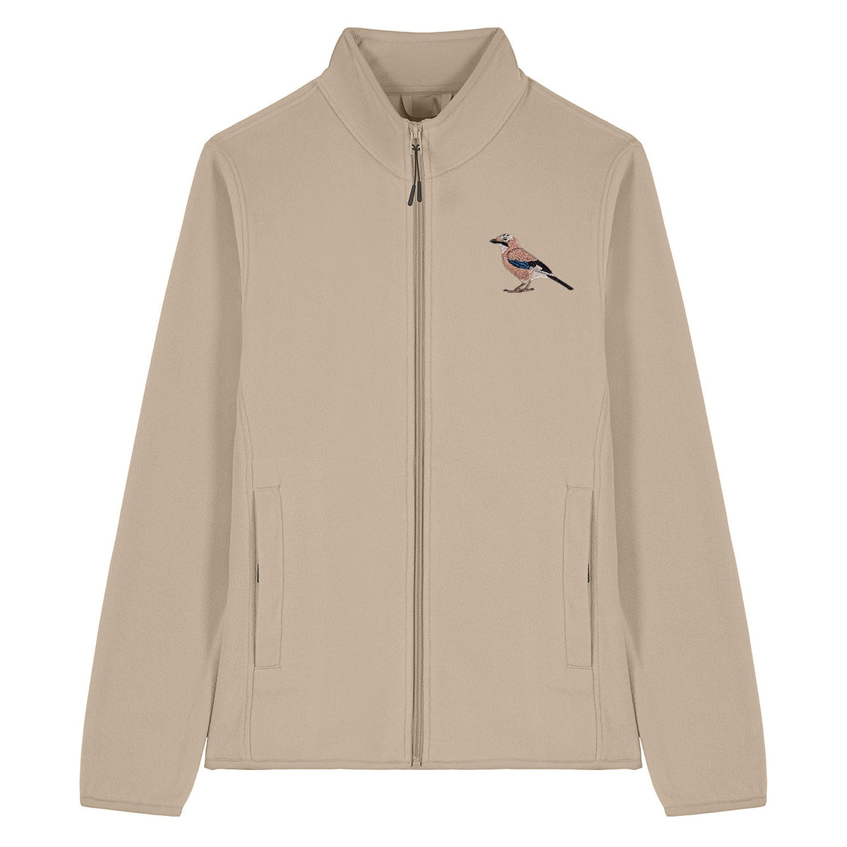 Eurasian Jay Embroidered Women's Fleece Jacket