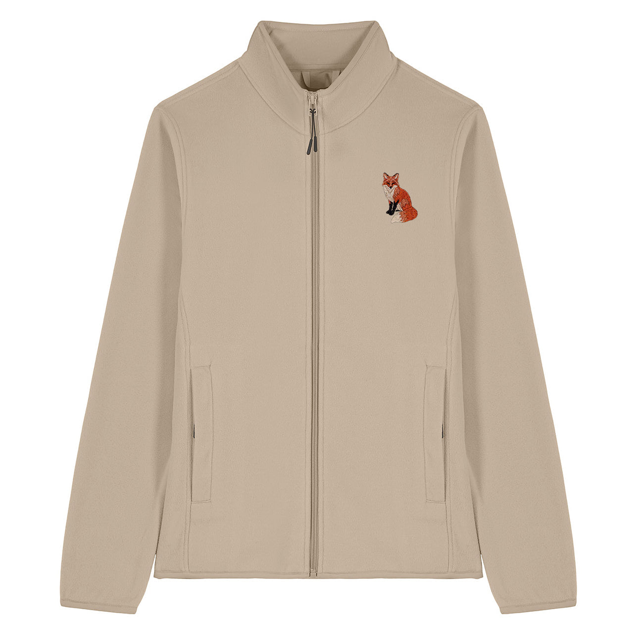 Fox Embroidered Women's Fleece Jacket