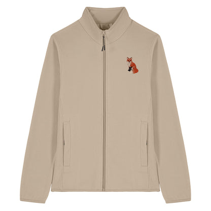 Fox Embroidered Women's Fleece Jacket