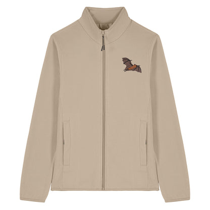 Fruit Bat Embroidered Women's Fleece Jacket