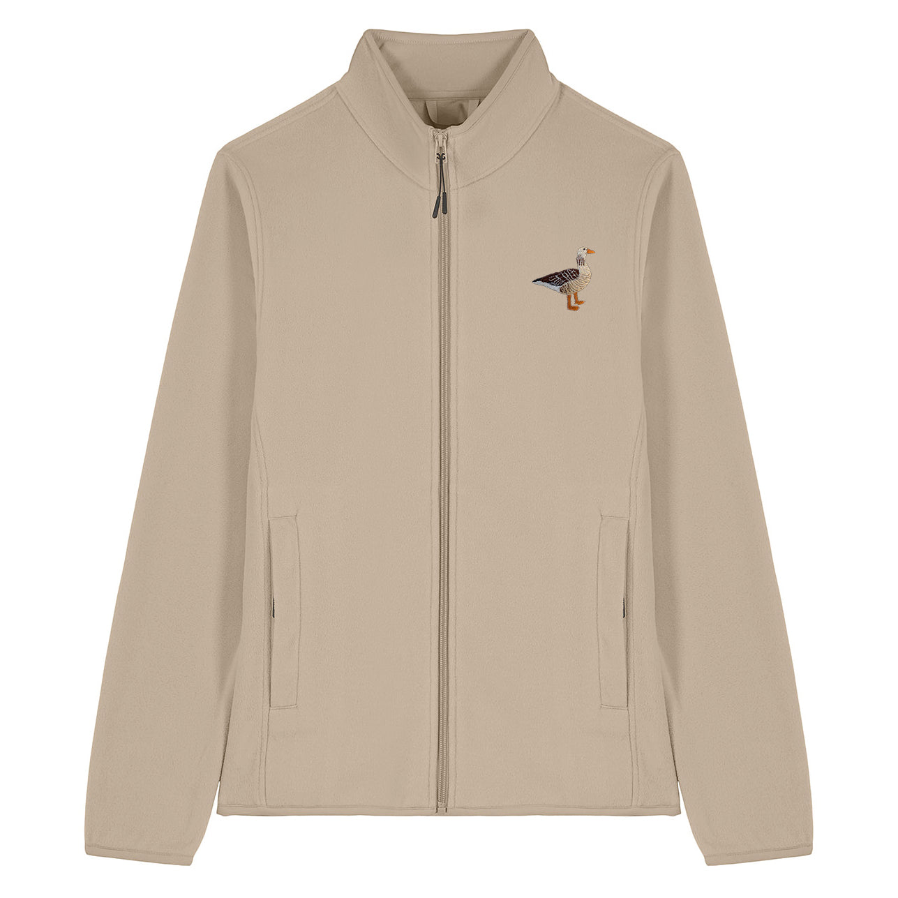 Greylag Goose Embroidered Women's Fleece Jacket
