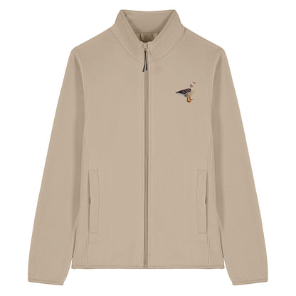 Greylag Goose Embroidered Women's Fleece Jacket
