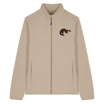 Pine Marten Embroidered Women's Fleece Jacket