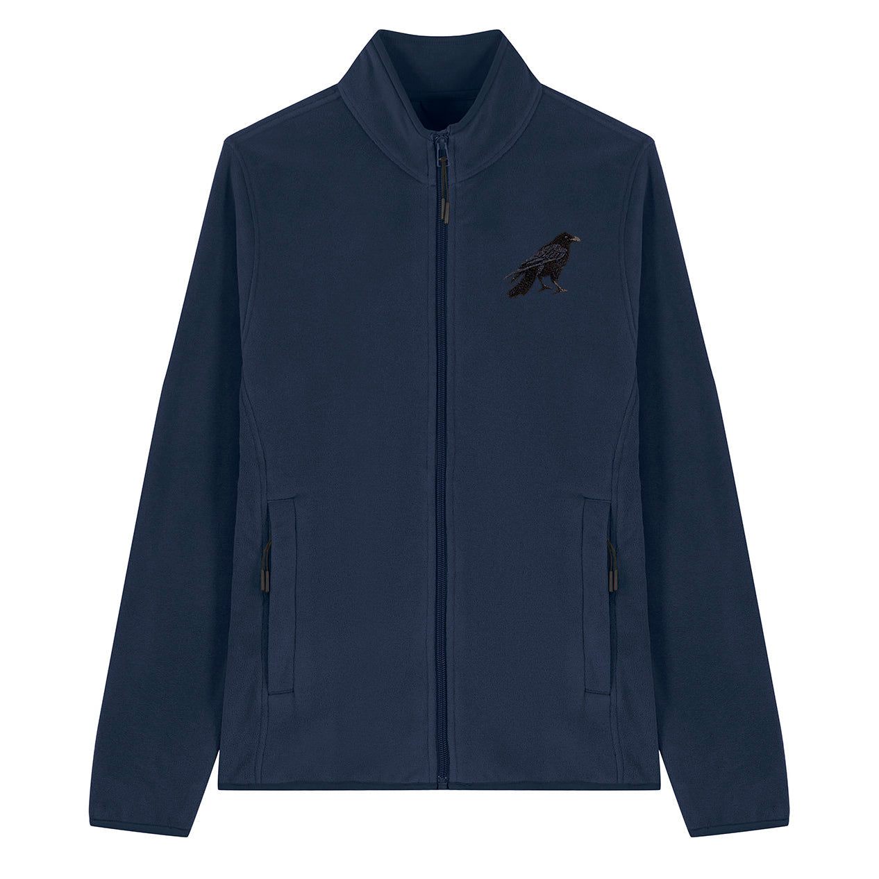 Crow Embroidered Women's Fleece Jacket