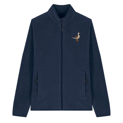 Greylag Goose Embroidered Women's Fleece Jacket