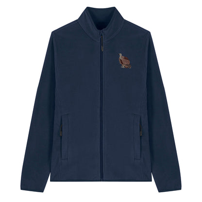 Griffon Vulture Embroidered Women's Fleece Jacket