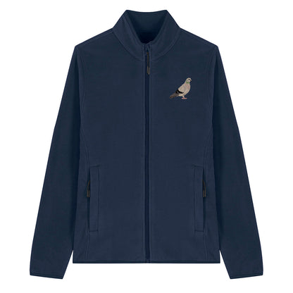 Pigeon Embroidered Women's Fleece Jacket