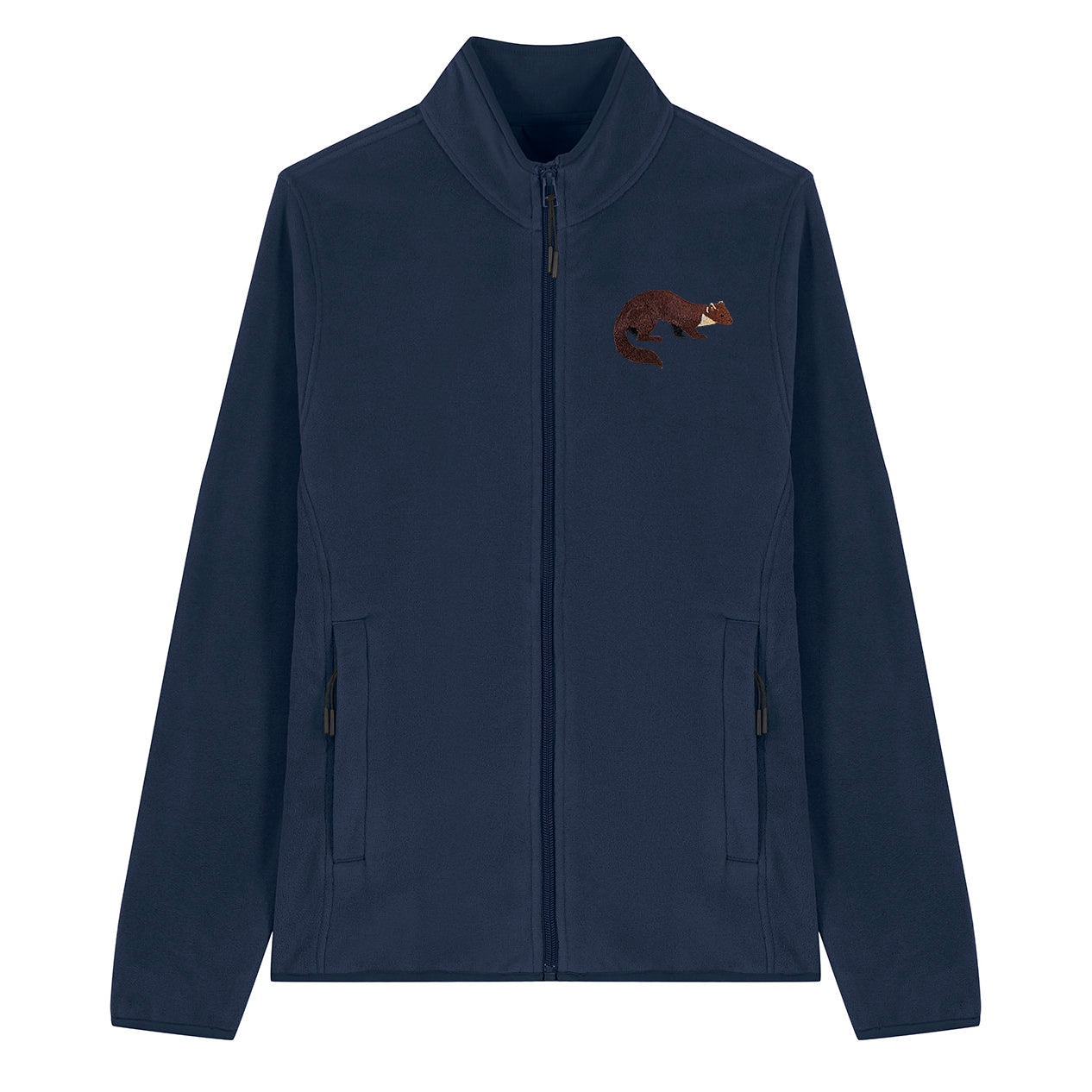Pine Marten Embroidered Women's Fleece Jacket
