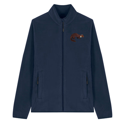 Pine Marten Embroidered Women's Fleece Jacket