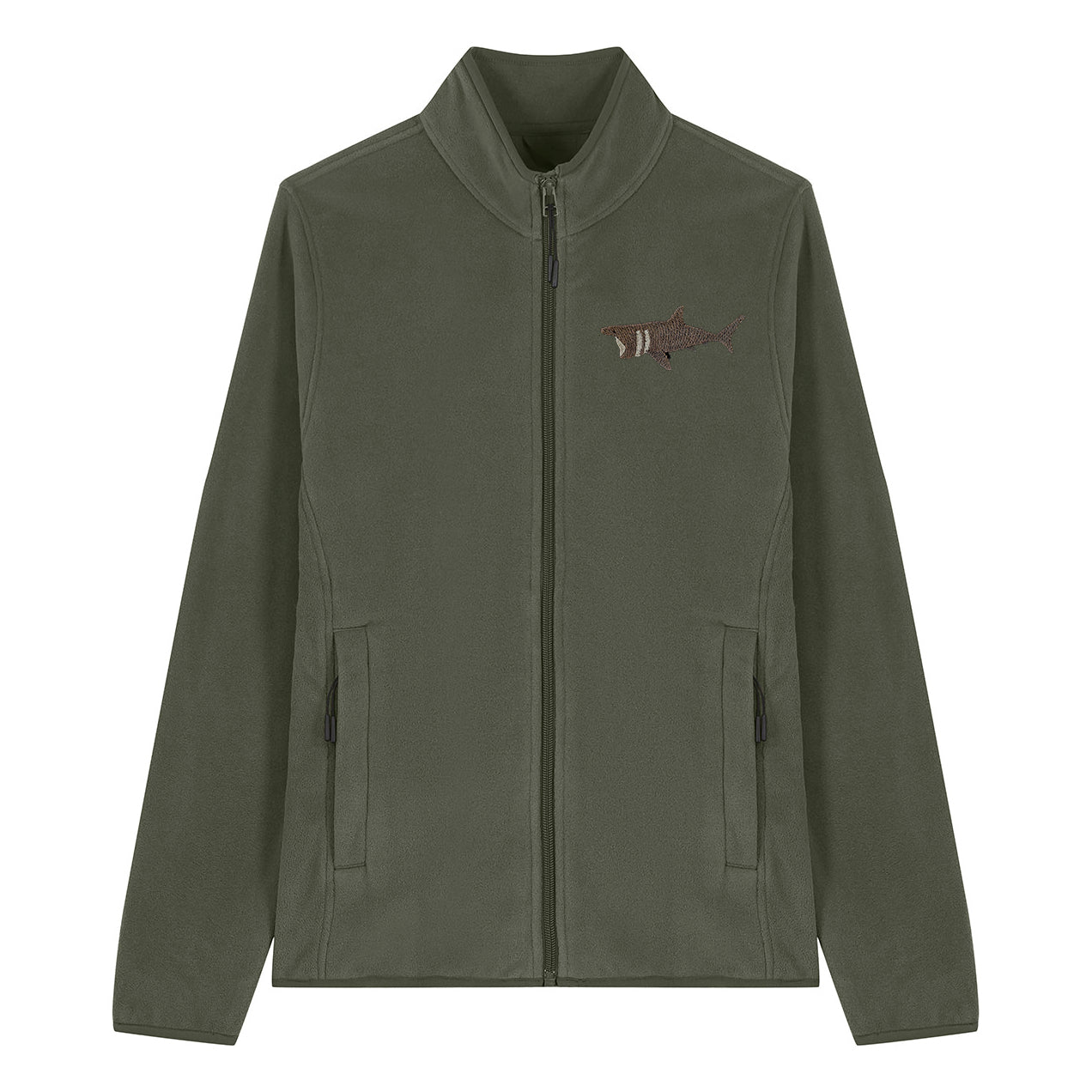 Basking Shark Embroidered Women's Fleece Jacket