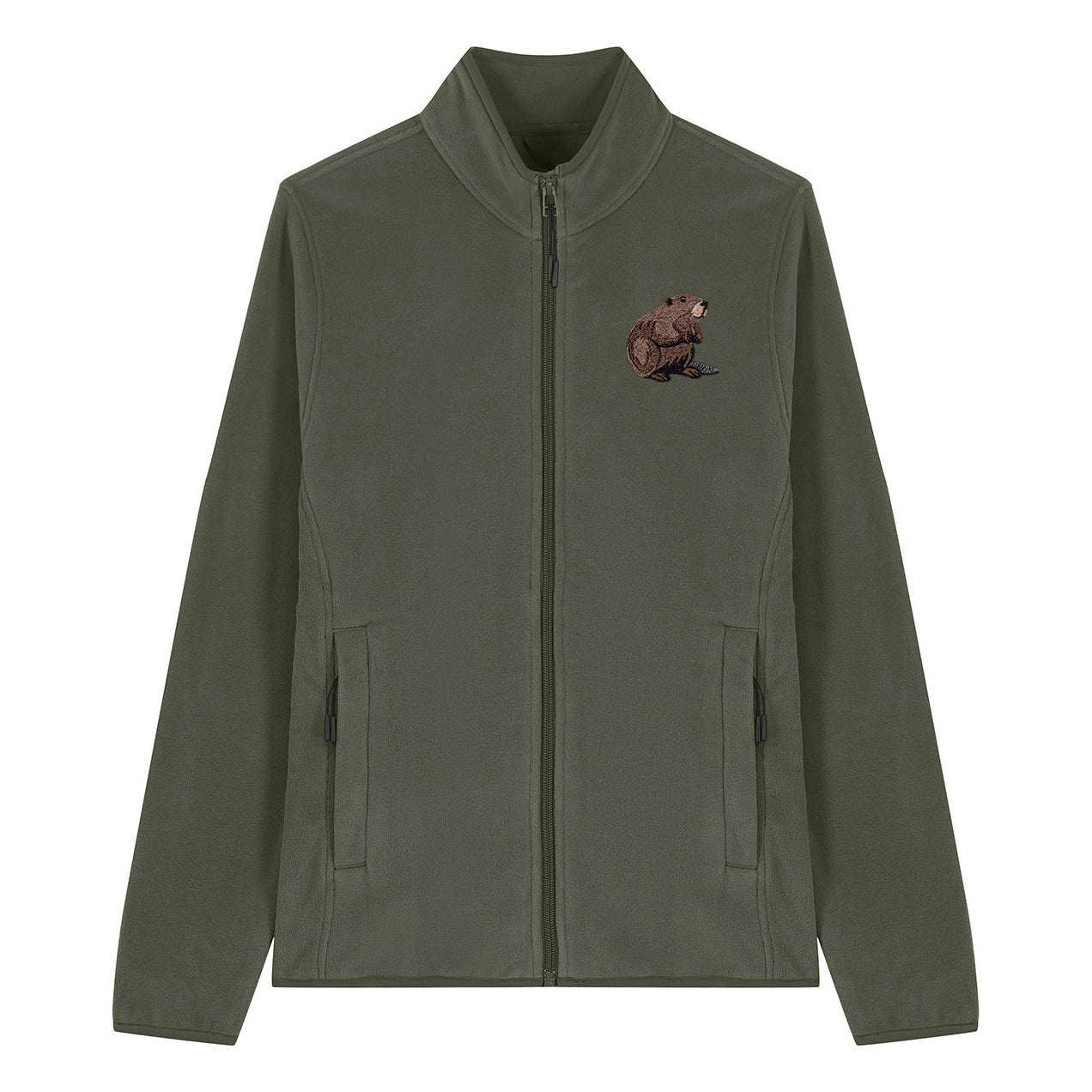 Beaver Embroidered Women's Fleece Jacket