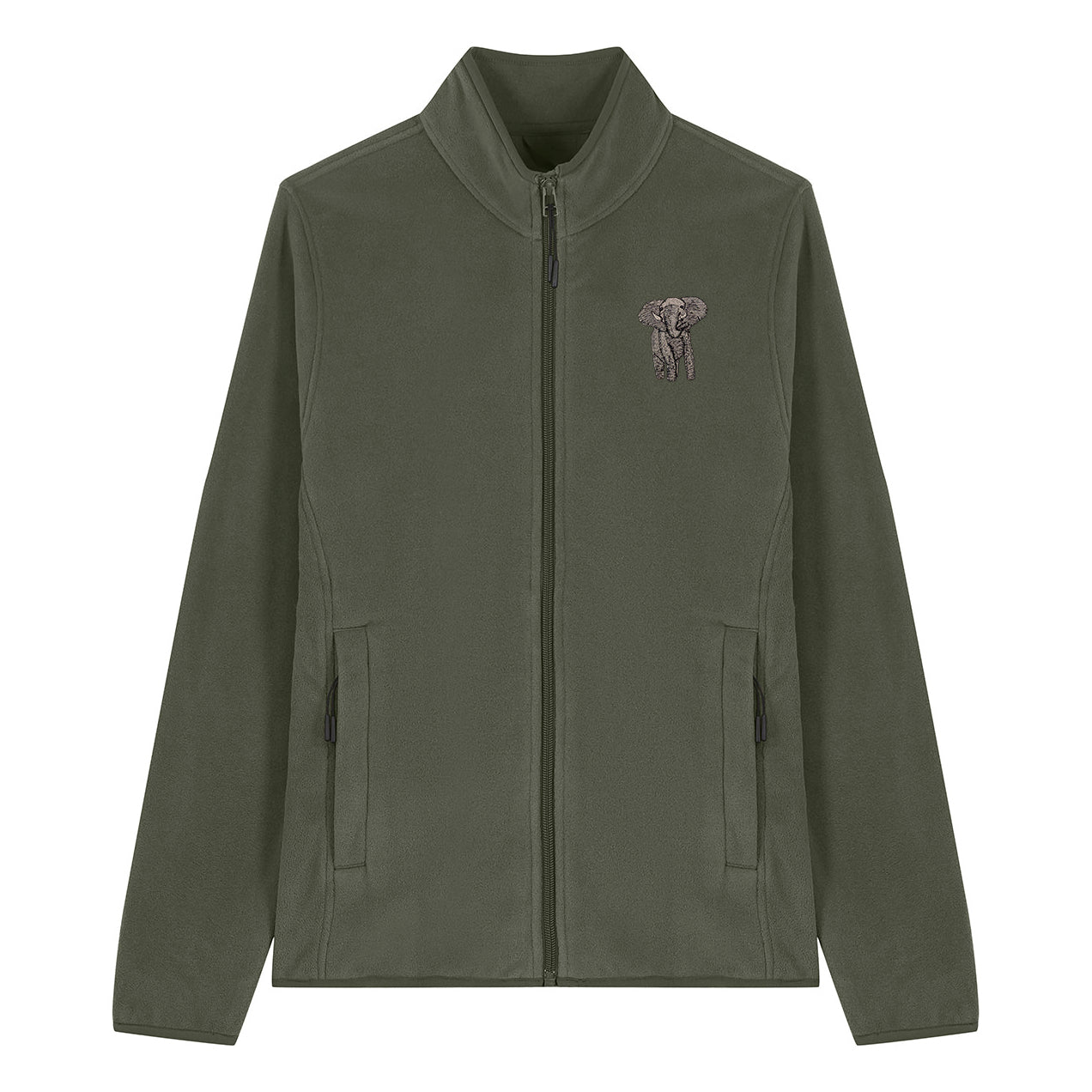 Elephant Embroidered Women's Fleece Jacket