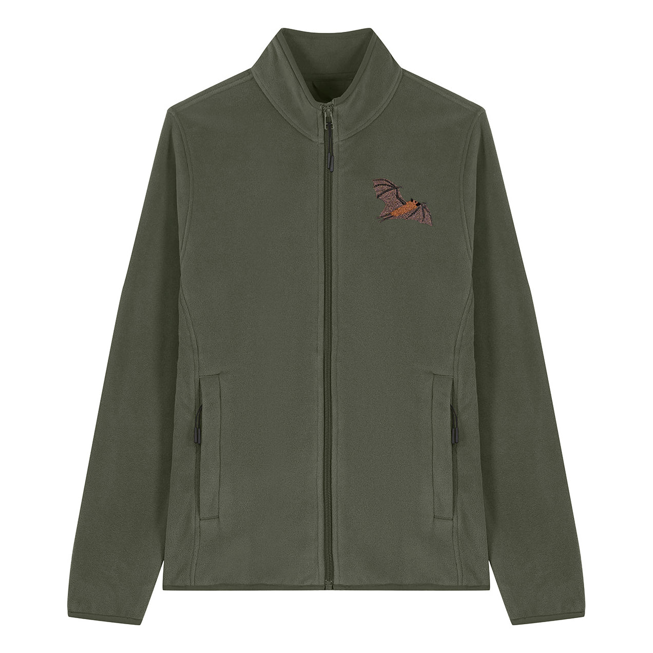 Fruit Bat Embroidered Women's Fleece Jacket
