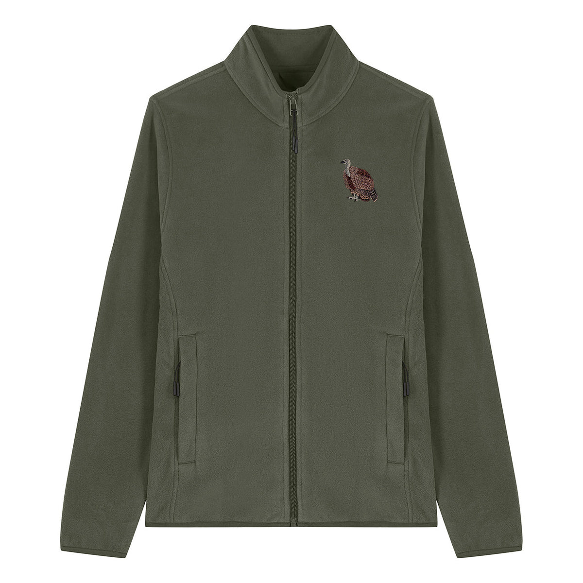Griffon Vulture Embroidered Women's Fleece Jacket