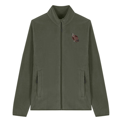 Griffon Vulture Embroidered Women's Fleece Jacket
