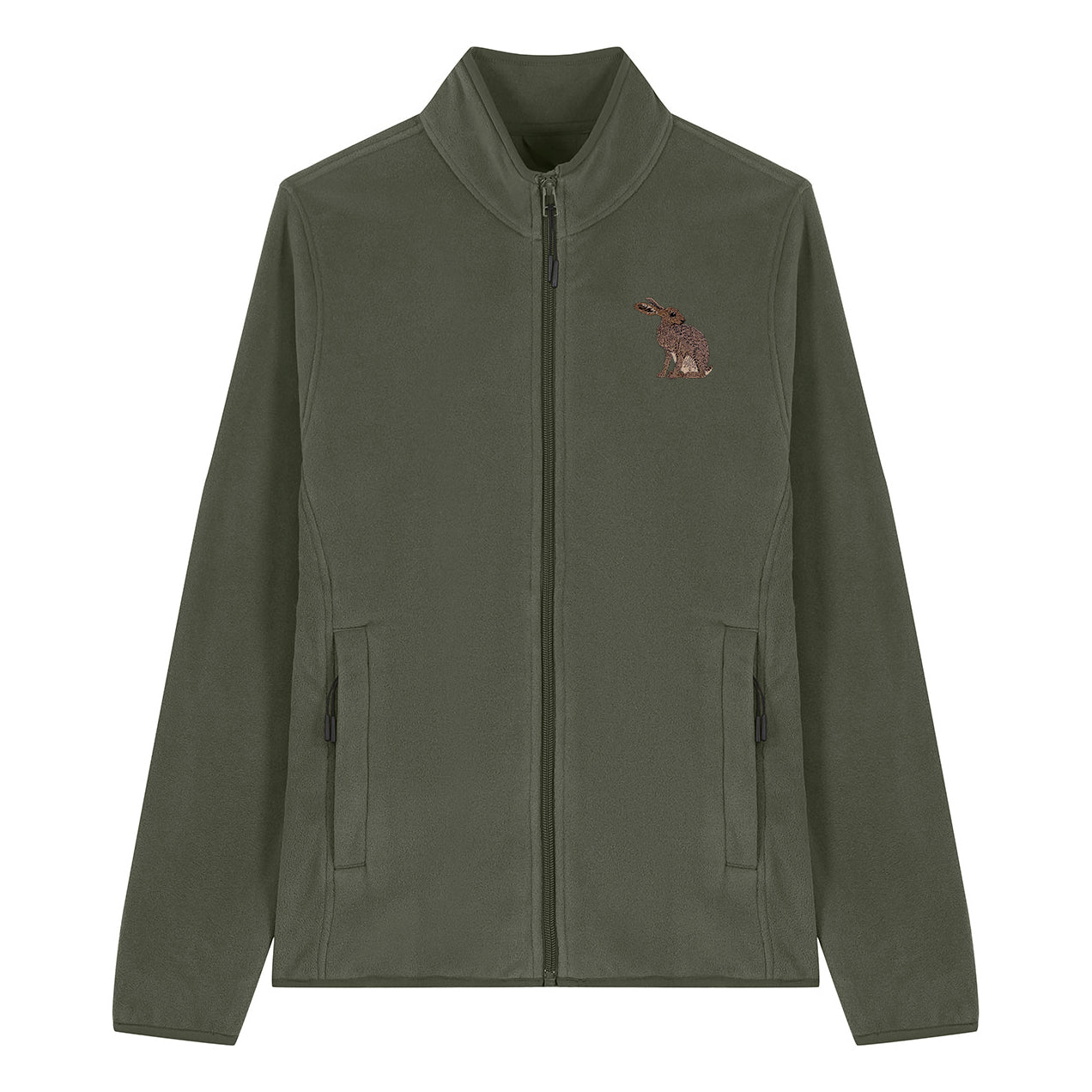 Hare Embroidered Women's Fleece Jacket
