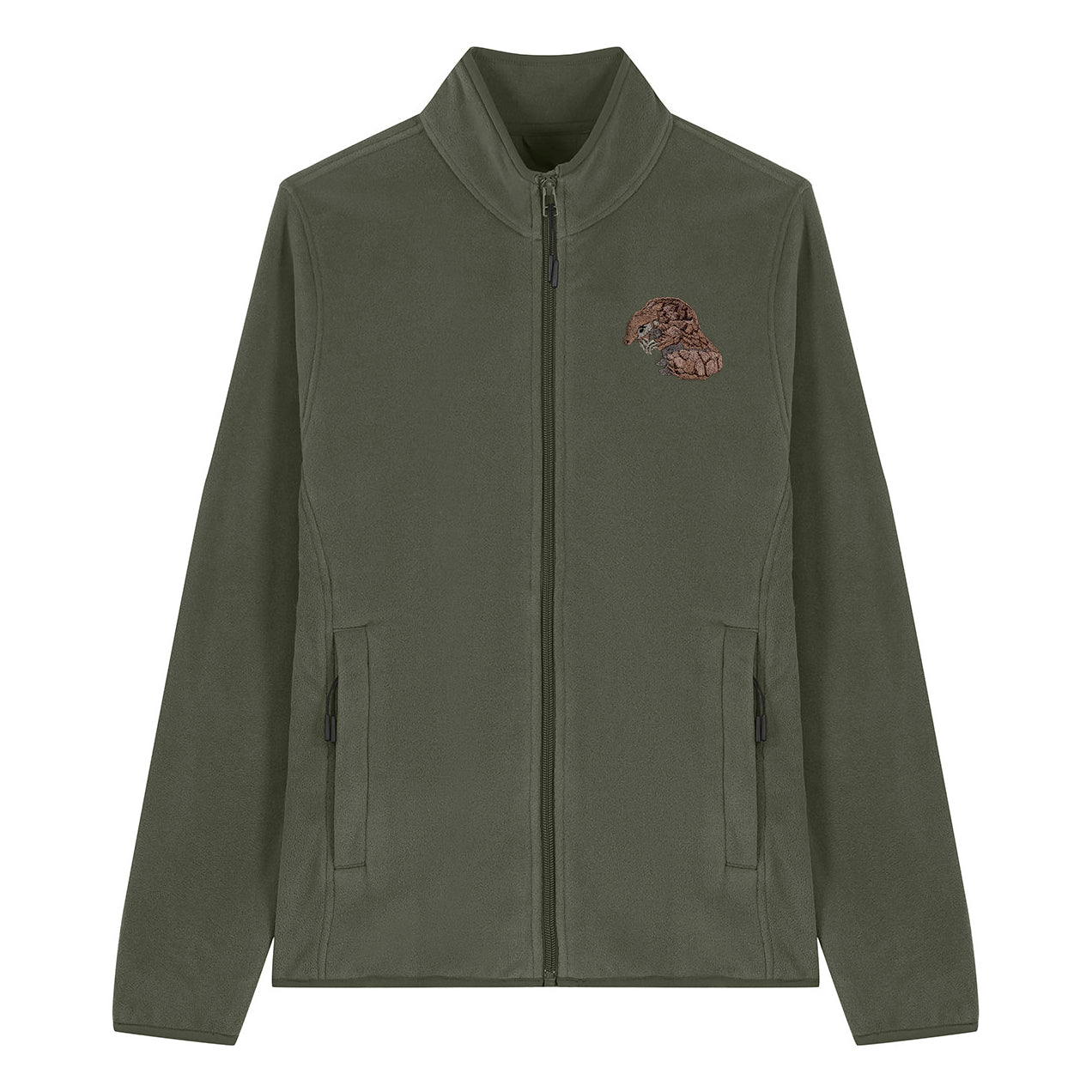Pangolin Embroidered Women's Fleece Jacket