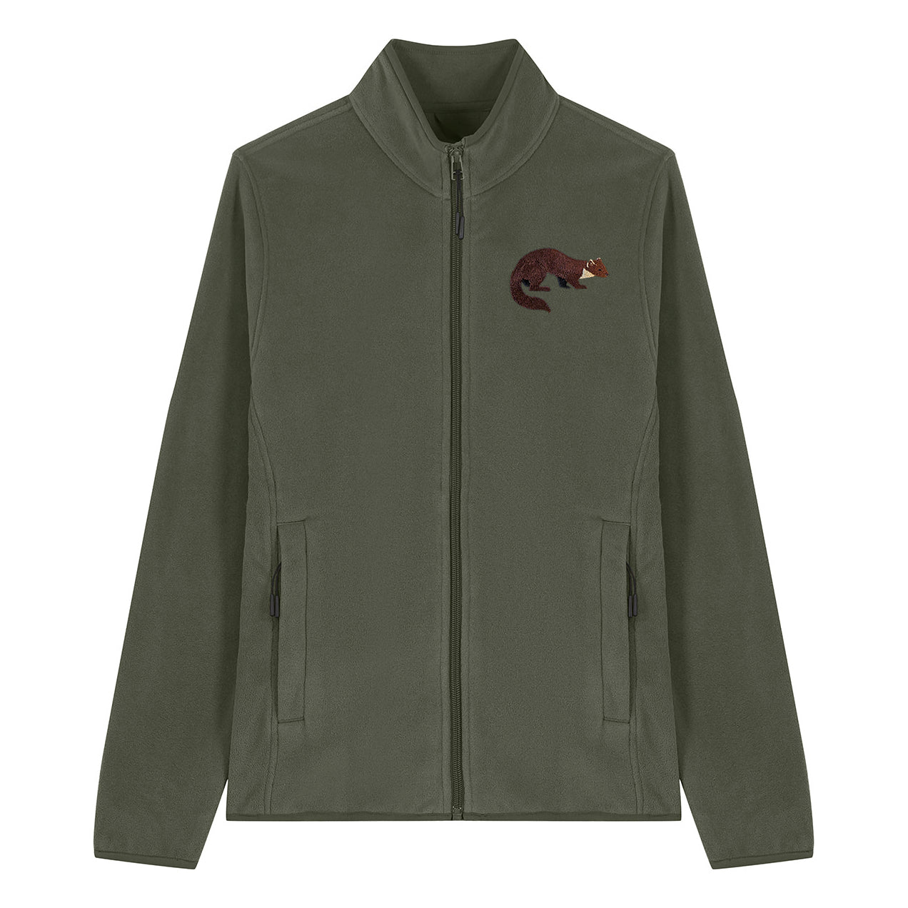 Pine Marten Embroidered Women's Fleece Jacket