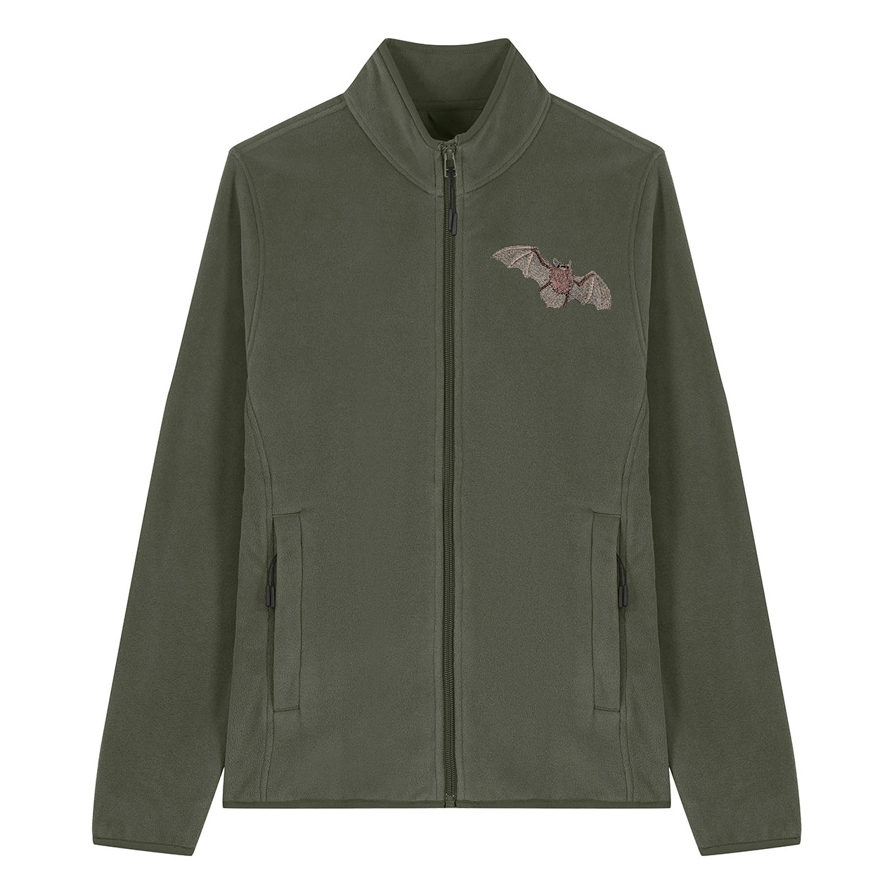 Pipistrelle Bat Embroidered Women's Fleece Jacket