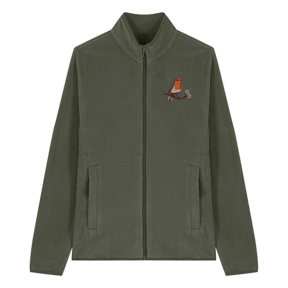 Robin Embroidered Women's Fleece Jacket