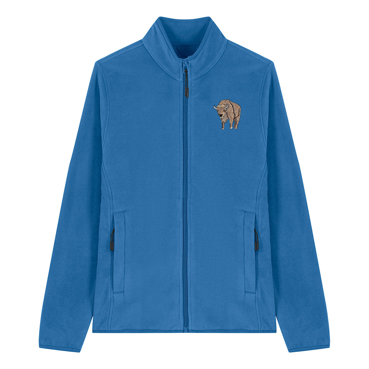 Bison Embroidered Women's Fleece Jacket