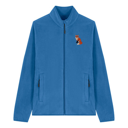 Fox Embroidered Women's Fleece Jacket