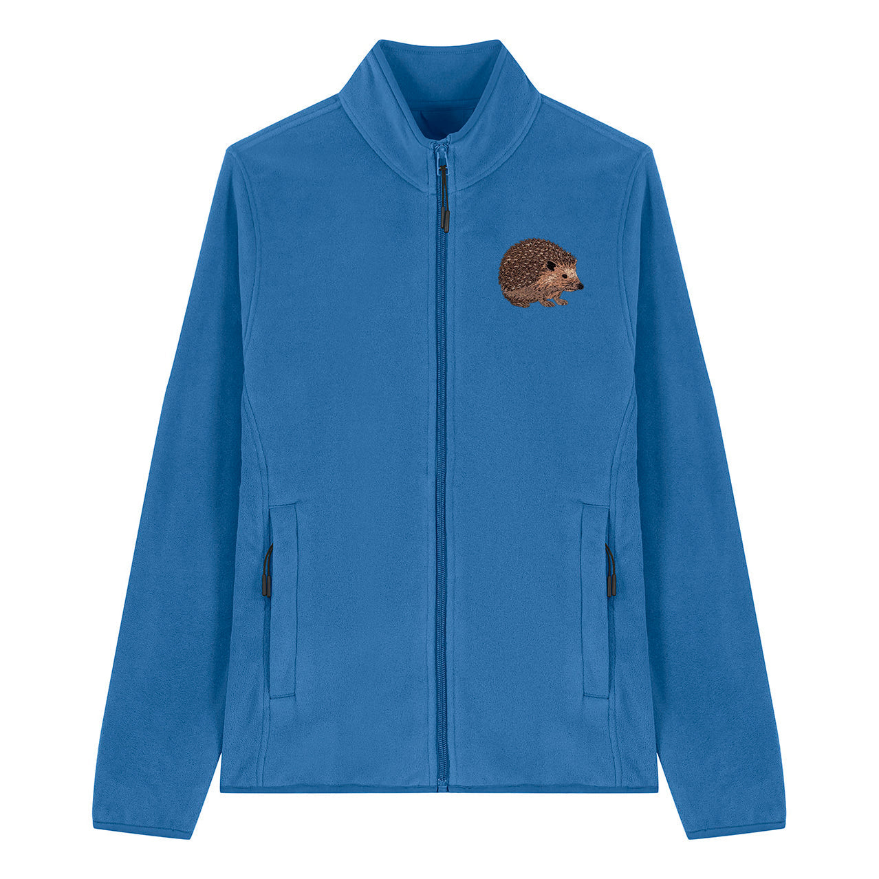 Hedgehog Embroidered Women's Fleece Jacket
