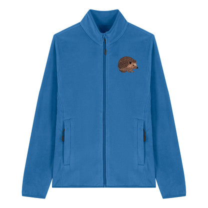Hedgehog Embroidered Women's Fleece Jacket