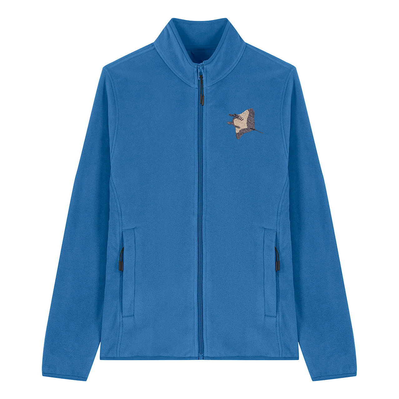Manta Ray Embroidered Women's Fleece Jacket