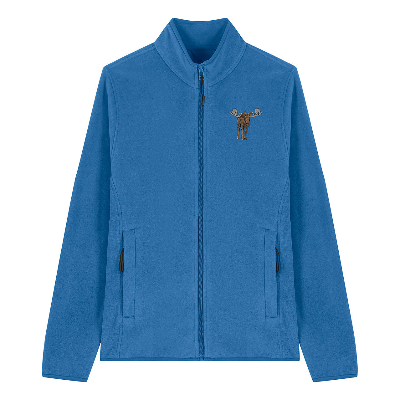 Moose Embroidered Women's Fleece Jacket