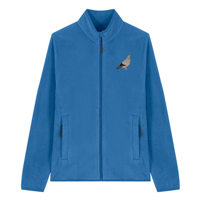 Pigeon Embroidered Women's Fleece Jacket