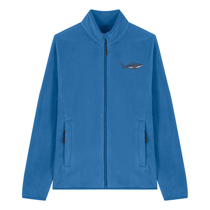 Thresher Shark Embroidered Women's Fleece Jacket