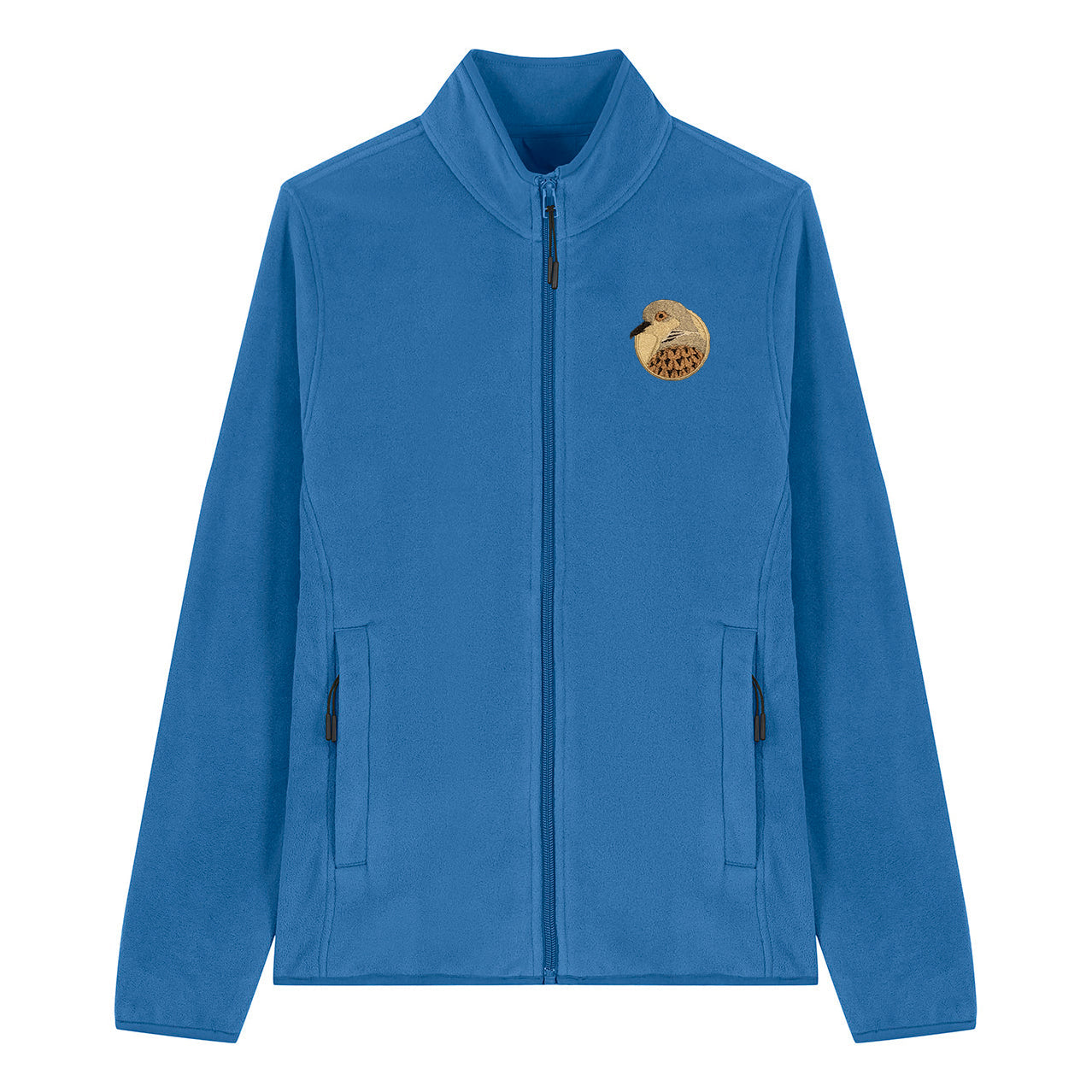 Turtledove Portrait Embroidered Women's Fleece Jacket
