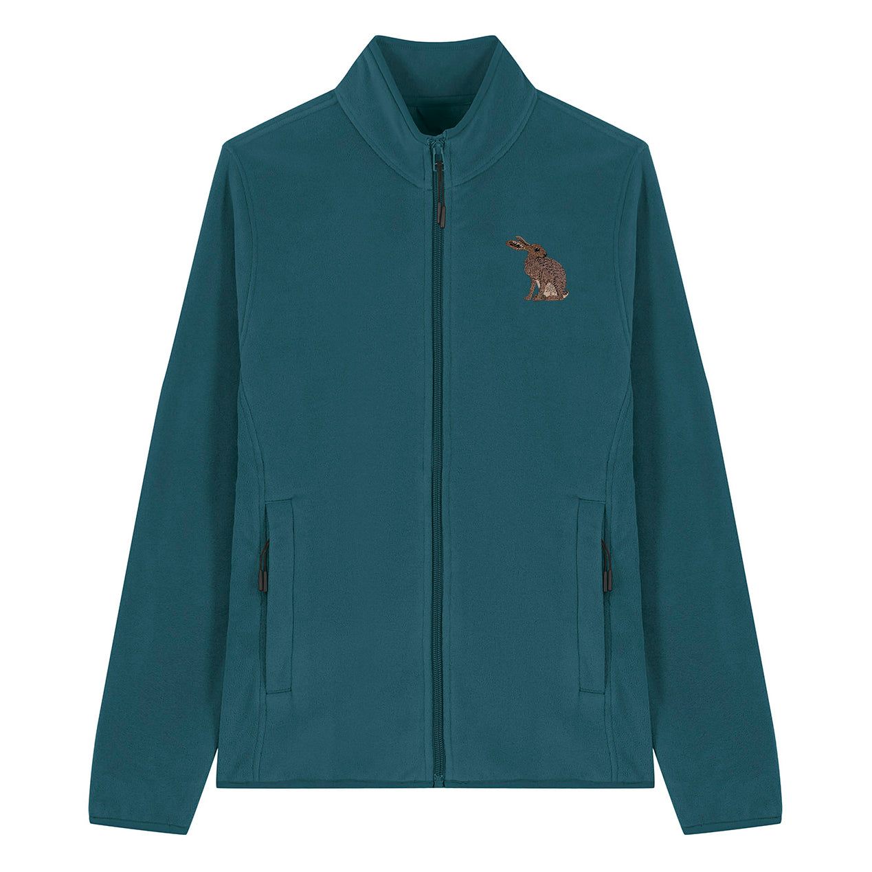 Hare Embroidered Women's Fleece Jacket