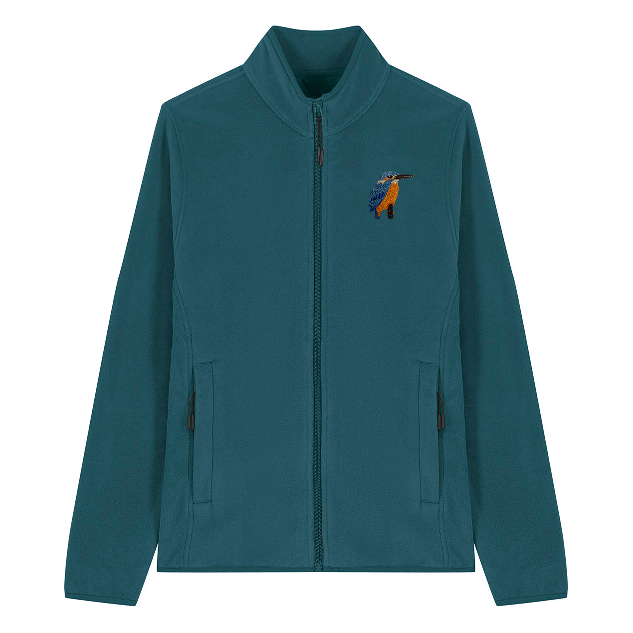 Kingfisher Embroidered Women's Fleece Jacket