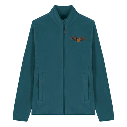 Noctule Bat Embroidered Women's Fleece Jacket