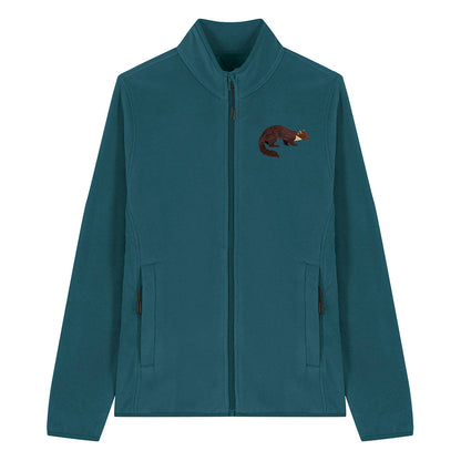 Pine Marten Embroidered Women's Fleece Jacket