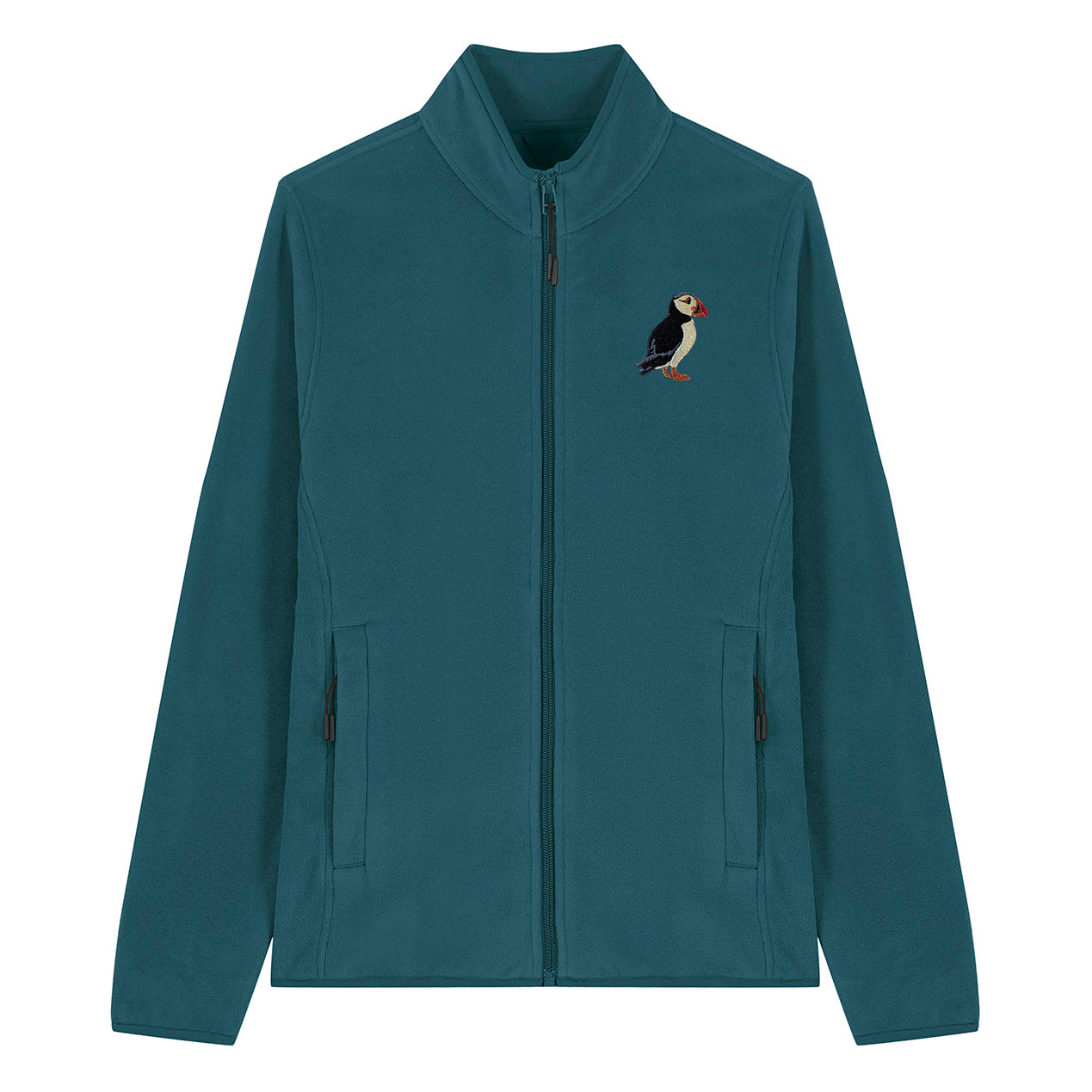Puffin Embroidered Women's Fleece Jacket
