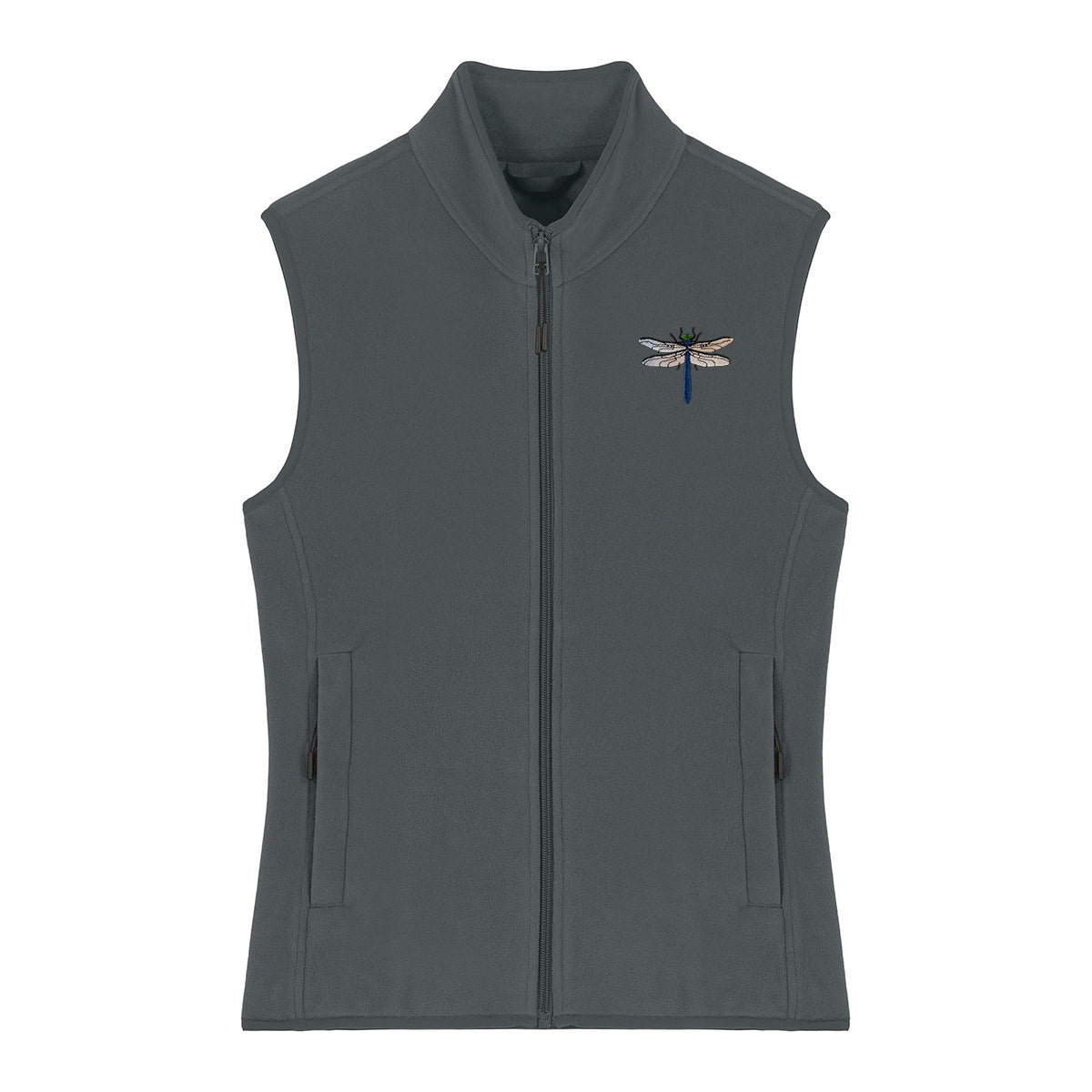 Dragonfly Embroidered Women's Fleece Gilet Bodywarmer